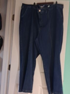 Seven For Lane Bryant Dark Blue Wide Leg Jeans